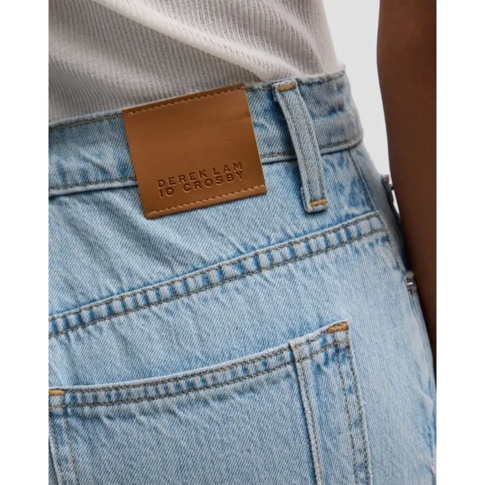 Derek Lam 10 Crosby Cotton Juliet High‎ Rise Denim Skirt Size 24